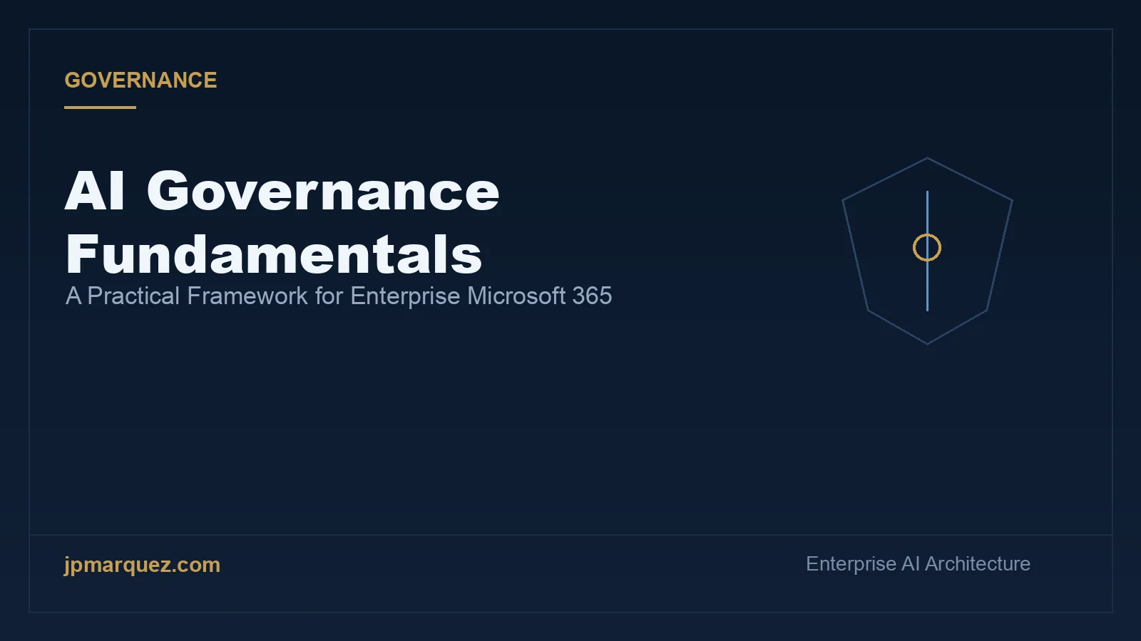 AI Governance Fundamentals: A Practical Framework for Enterprise Microsoft 365