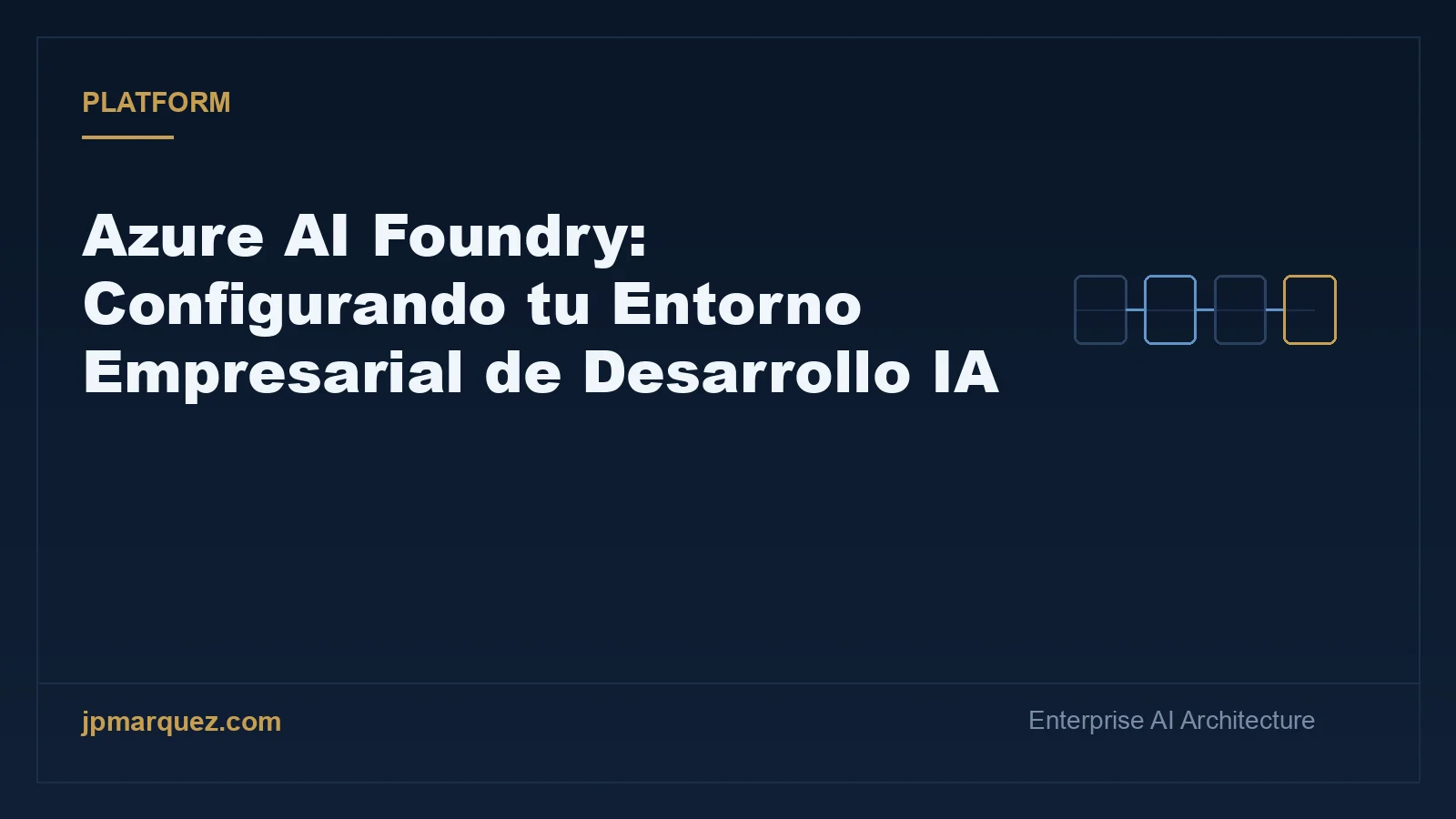 Azure AI Foundry: Configurando tu Entorno Empresarial de Desarrollo IA
