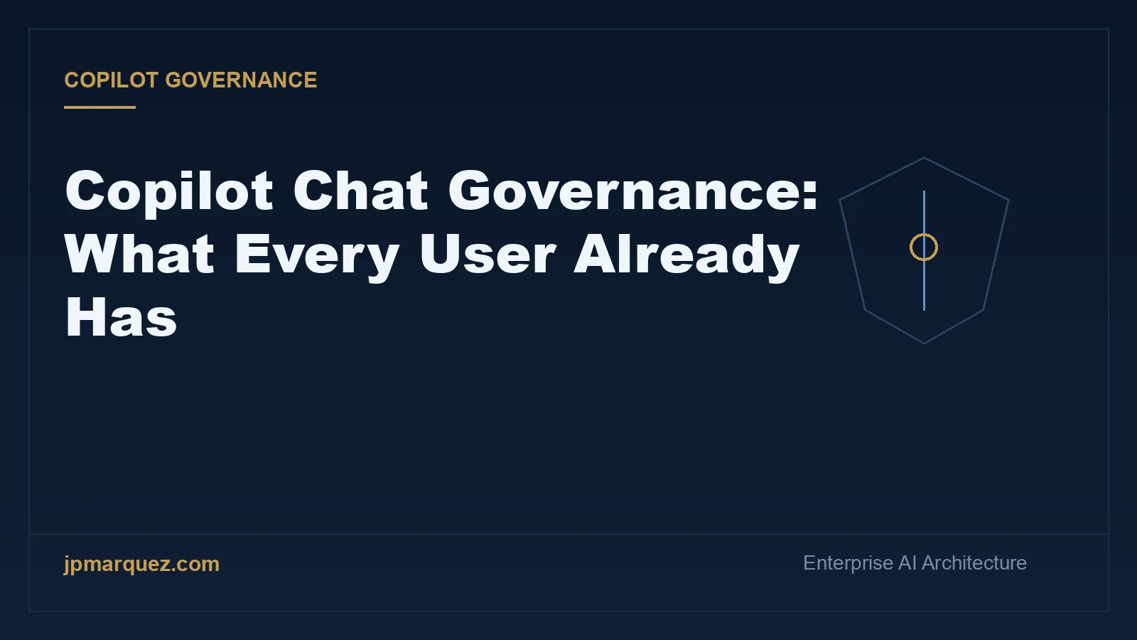 Editorial cover: Copilot Chat governance, what every user already has