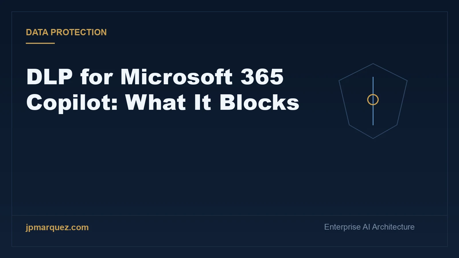 Editorial cover: DLP for Microsoft 365 Copilot, what it blocks
