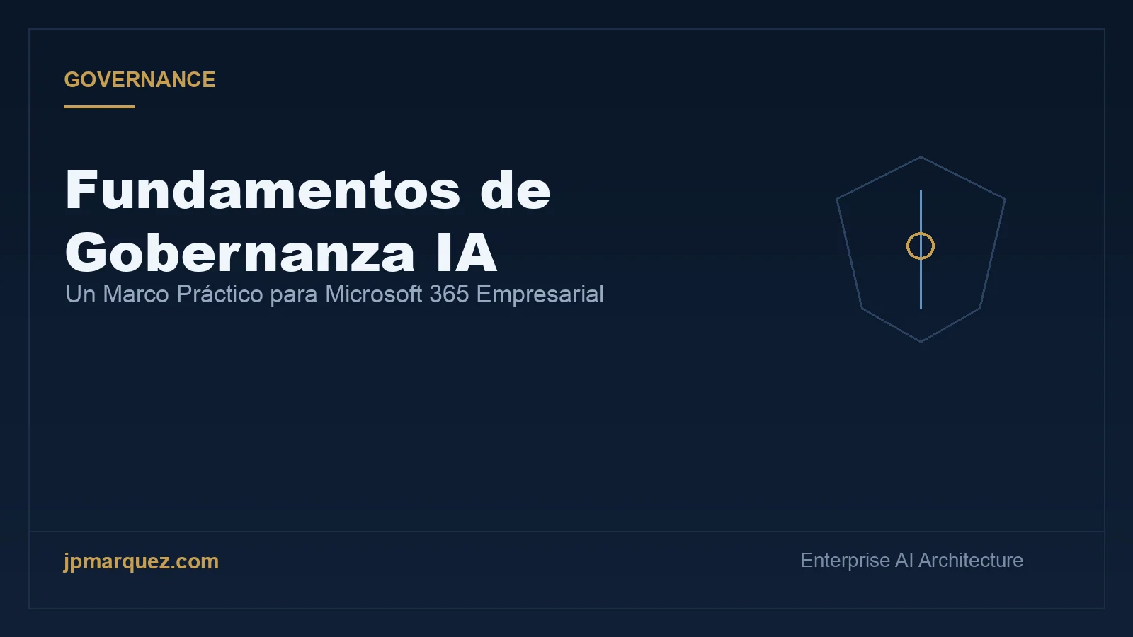 Fundamentos de Gobernanza IA: Un Marco Práctico para Microsoft 365 Empresarial