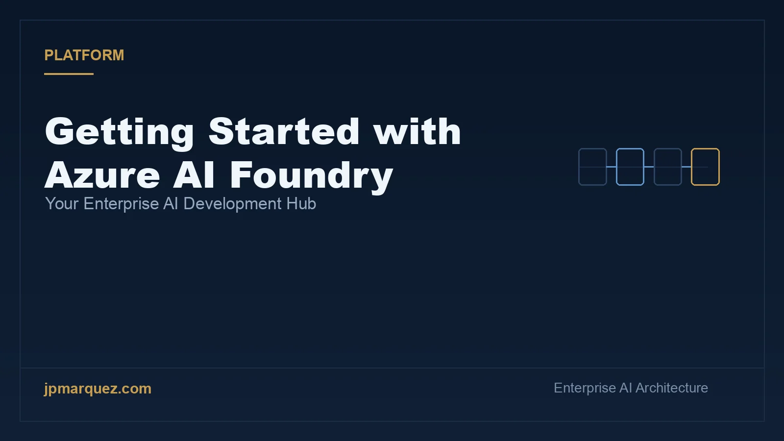 Getting Started with Azure AI Foundry: Your Enterprise AI Development Hub