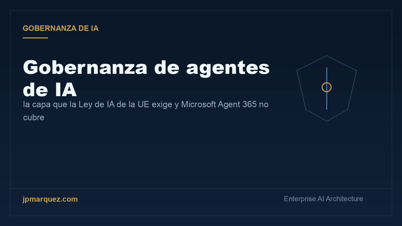 Gobernanza de agentes de IA: la capa que la Ley de IA de la UE exige y Microsoft Agent 365 no cubre
